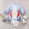 Newborn Anime Cape Style Bodysuit Premium Cotton Long Sleeve Romper Infant Quality Rational Desig 6