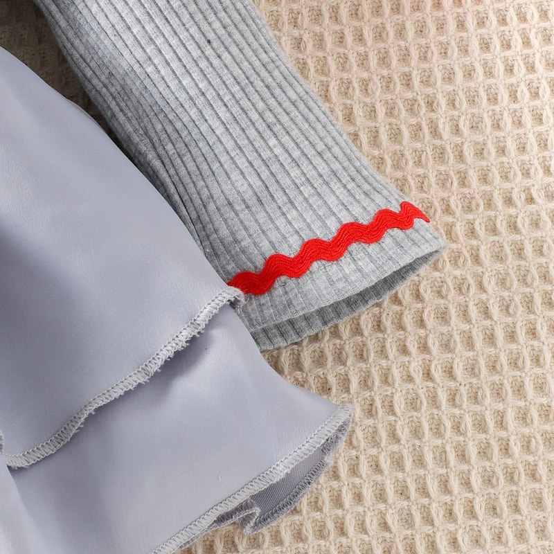 Baby Girl Creepy Clown Cosplay Costume Premium Layered Gray Joker Dress Romper Halloween Party Ou 4