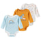 Kiddiezoom 3Pack Newborn Cartoon Bodysuits Premium 100 Cotton Long Sleeve Soft Infant Onesies 4