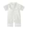 Pudcoco Baby Satin Pajama Jumpsuit Premium ButtonUp Toddler Sleepwear Cute Short Sleeve Romper 8