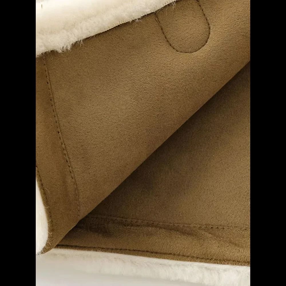 2025 Womens Thick Faux Fur Jacket Premium Warm Toggle Outerwear Chic Long Sleeve Autumn Coat 5