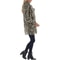 Womens Leopard Faux Fur Coat Premium Winter Streetwear Overcoat Casual TurnDown Collar Jacket 4