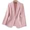 Womens Premium Folded Suit Jacket SlimFit Spring Fashion Polyester Coat Professional Small Blazer 4