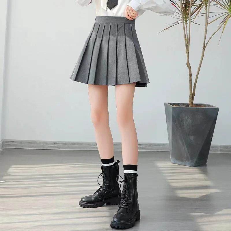 Womens High Waist Pleated Mini Skirt Premium Korean Tennis Student Skirt Sexy Summer Vintage Danc 9