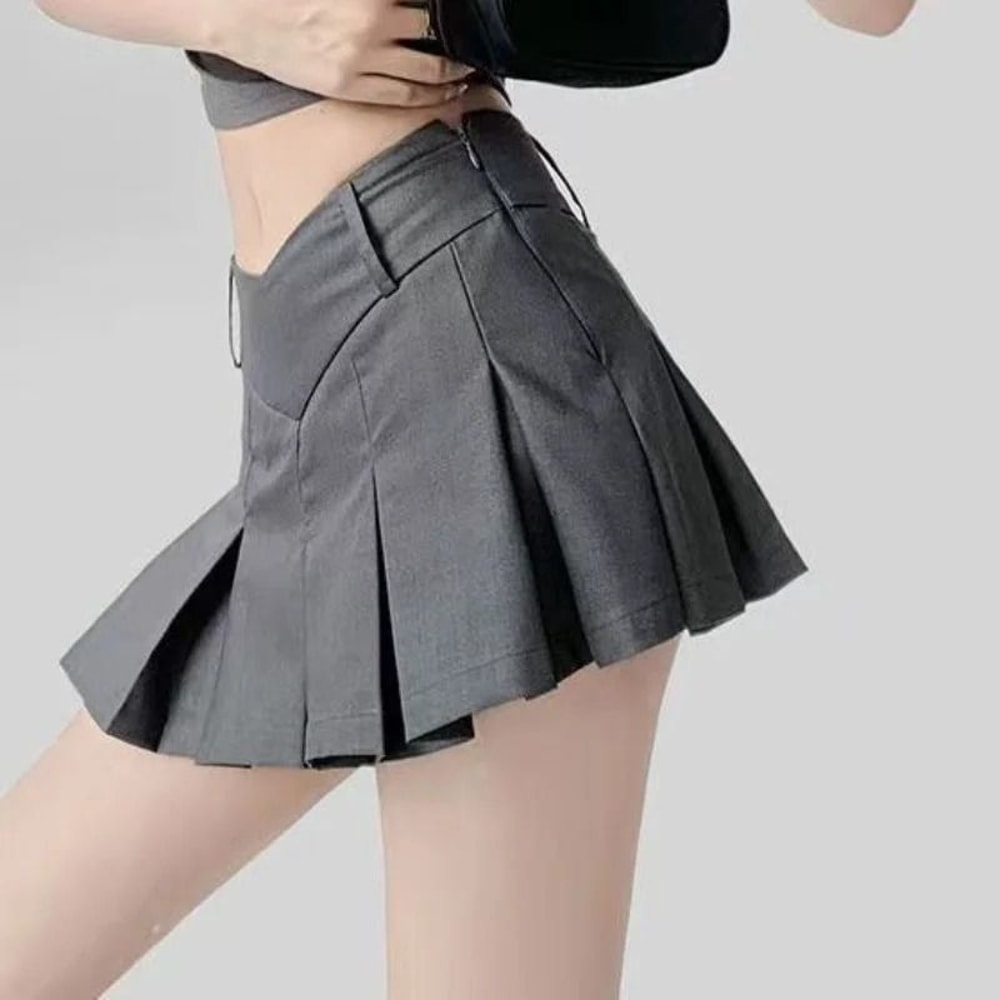 Womens High Waist Pleated Mini Skirt Premium Korean Tennis Student Skirt Sexy Summer Vintage Danc 11