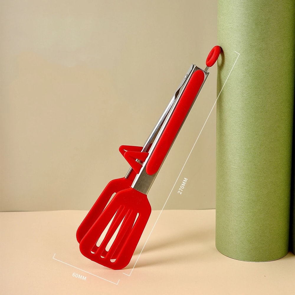 Professional Stainless Steel Kitchen Tongs Premium Silicone NonSlip Cooking Clip HeavyDuty BBQ Gr 8