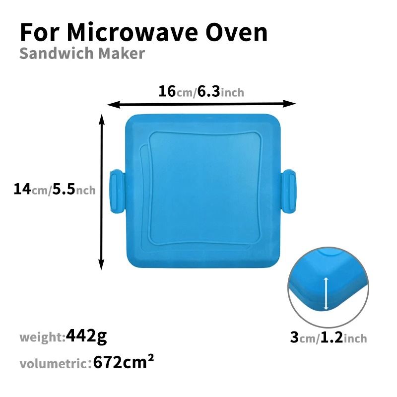 Microwave Silicone Sandwich Maker Premium Food Grade Crispy Toast System Quick Even Cooking Infra 5