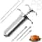 Stainless Steel Meat Injector Kit Premium BBQ Marinade Syringe System 3Needle Turkey Flavor Infra 6