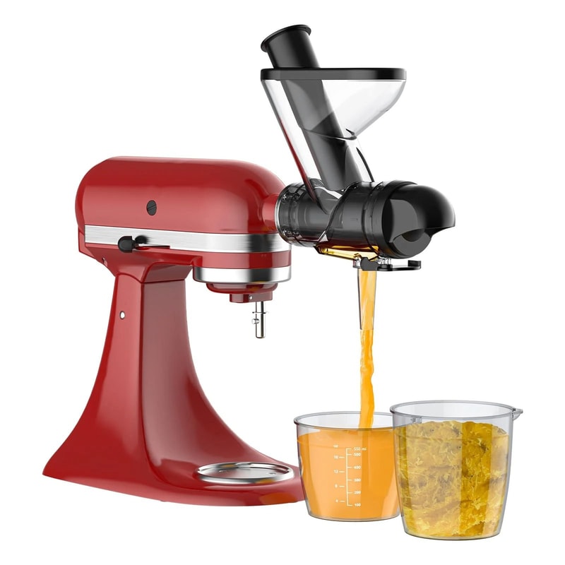 Gvode Masticating Juicer Attachment Premium Slow Cold Press System For KitchenAid Stand Mixers 6