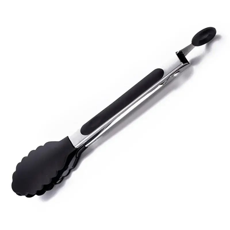 Silicone NonSlip Kitchen Tongs Premium Stainless Steel BBQ Food Tong HighHeat Cooking Infrastruct 6