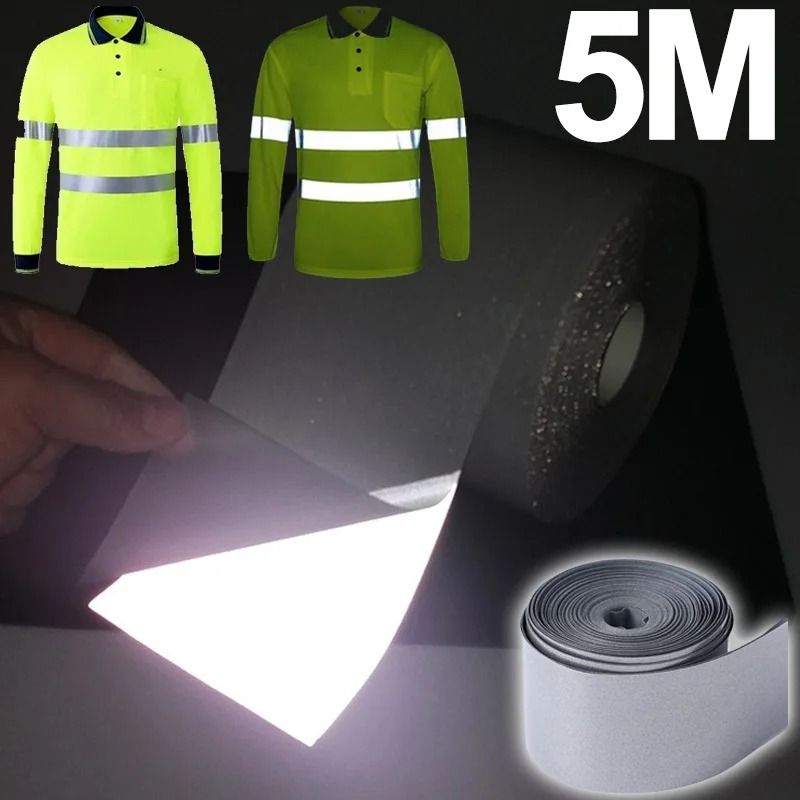 5M High Reflective Heat Transfer Strip Premium DIY Reflective Film For Clothing Bags Handmade Cra 1