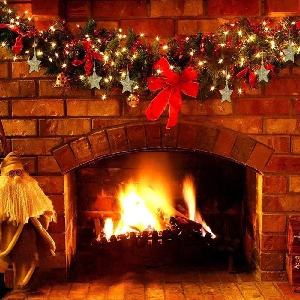 Gold Glitter Star Ornament Set Premium Christmas Tree Pendant Festive 2025 Holiday Decoration Inf 5