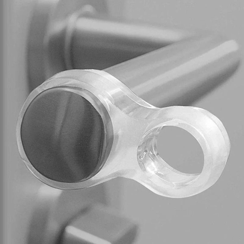 Transparent Silicone Door Handle Buffer Premium Wall Protection Stopper Furniture Protector Pad S 4