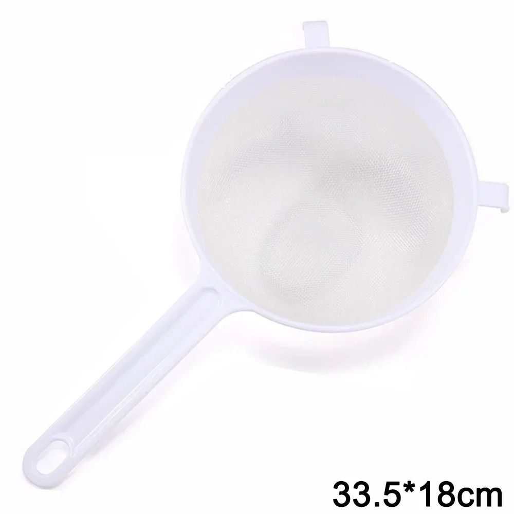 Fine Mesh Plastic Kitchen Strainer Premium Nut Milk Coffee Sieve System With Ergonomic Handle 9