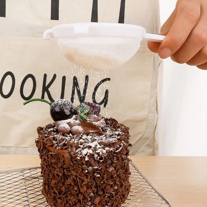 Fine Mesh Plastic Kitchen Strainer Premium Nut Milk Coffee Sieve System With Ergonomic Handle 3