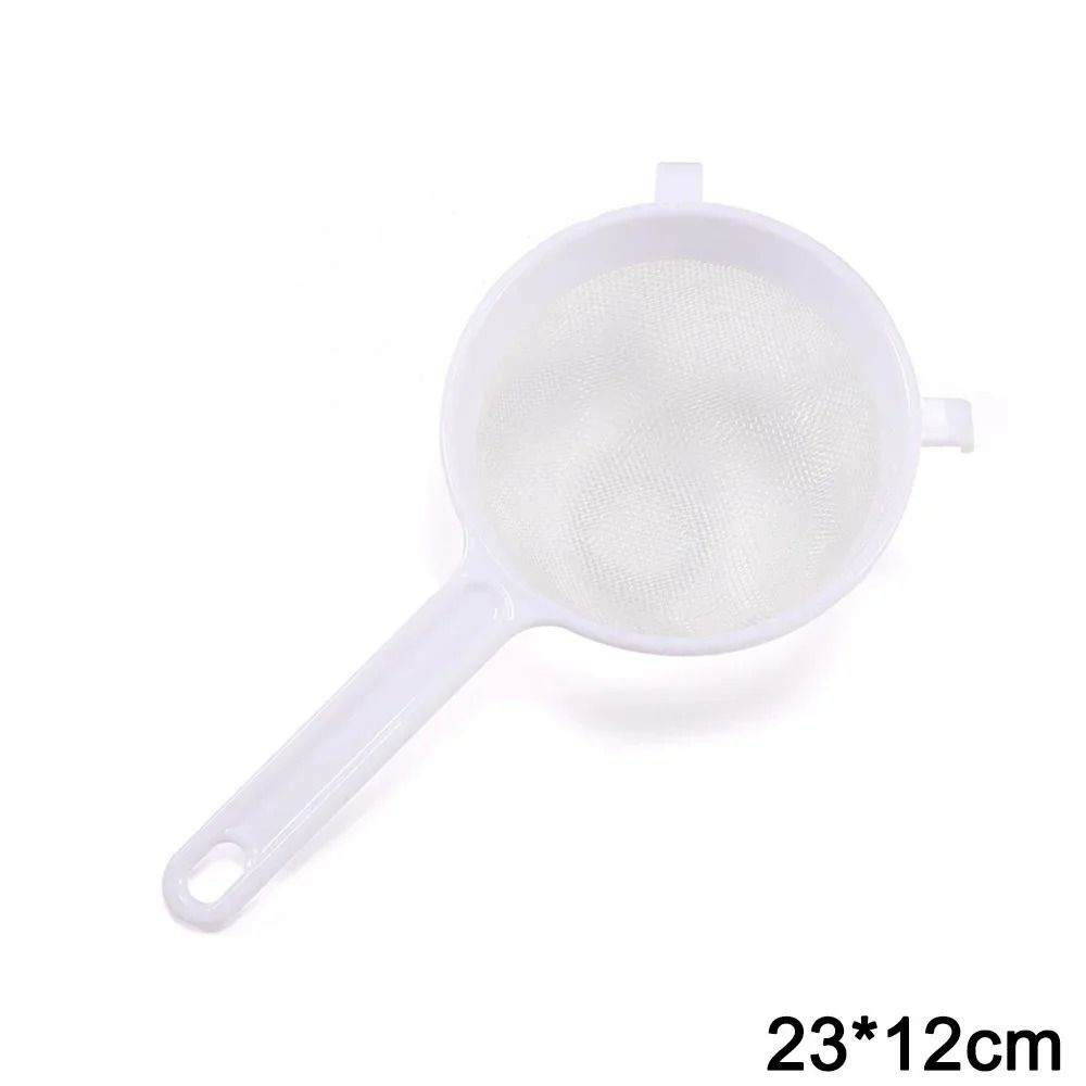 Fine Mesh Plastic Kitchen Strainer Premium Nut Milk Coffee Sieve System With Ergonomic Handle 7