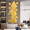 Hexagon Acrylic Mirror Wall Stickers Premium Gold Silver Mosaic Tiles For DIY Home Decor 1