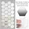 Hexagon Acrylic Mirror Wall Stickers Premium Gold Silver Mosaic Tiles For DIY Home Decor 3