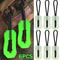 6Pcs Luminous Zipper Pull System Premium Glow In The Dark AntiLost Backpack Jacket Infrastructure 0