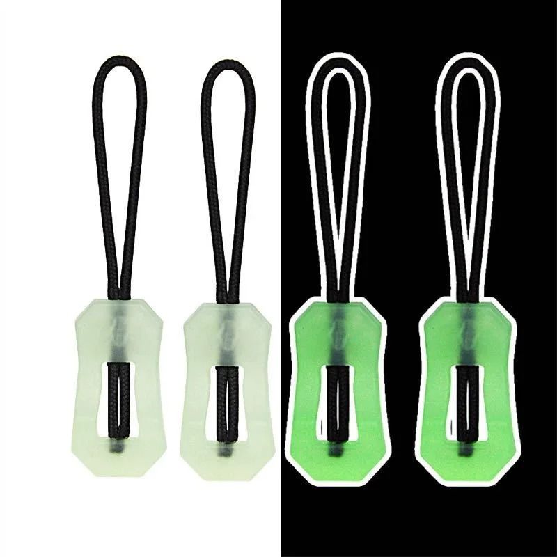 6Pcs Luminous Zipper Pull System Premium Glow In The Dark AntiLost Backpack Jacket Infrastructure 1
