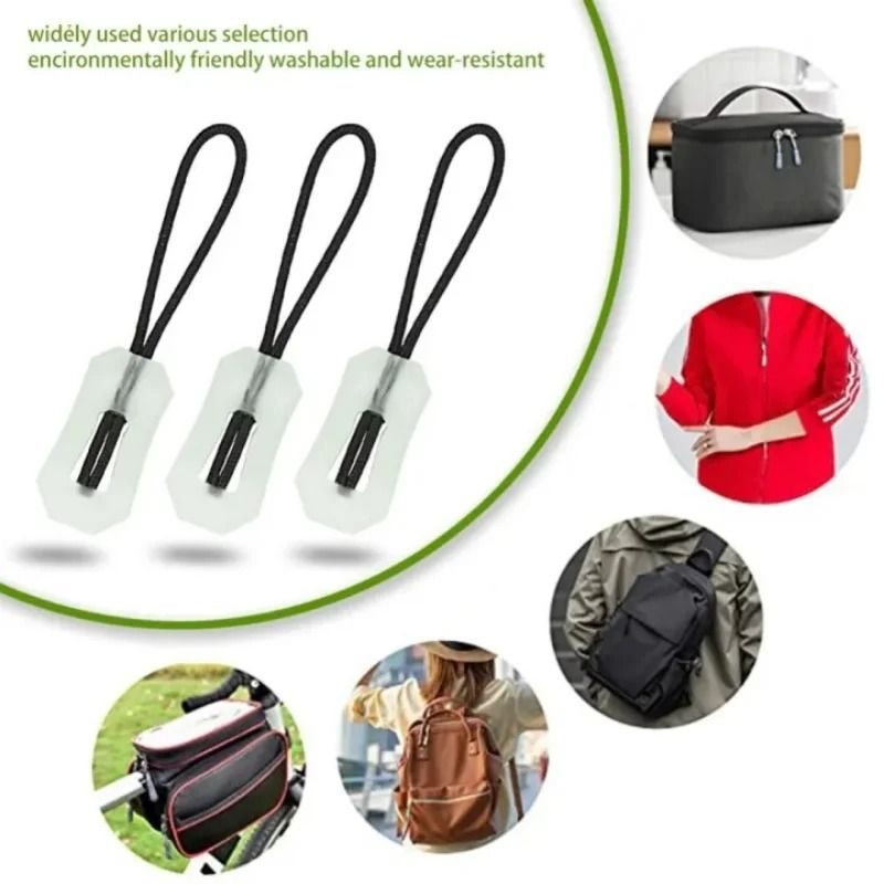 6Pcs Luminous Zipper Pull System Premium Glow In The Dark AntiLost Backpack Jacket Infrastructure 4