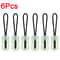 6Pcs Luminous Zipper Pull System Premium Glow In The Dark AntiLost Backpack Jacket Infrastructure 6