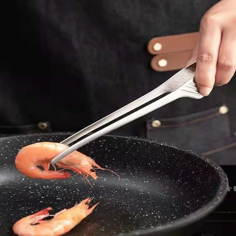 Multifunctional Metal Barbecue Clips Premium AntiSlip SelfStanding Tongs Kitchen Gadget System 2