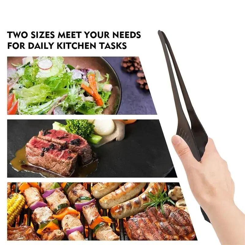 Multifunctional Metal Barbecue Clips Premium AntiSlip SelfStanding Tongs Kitchen Gadget System 3