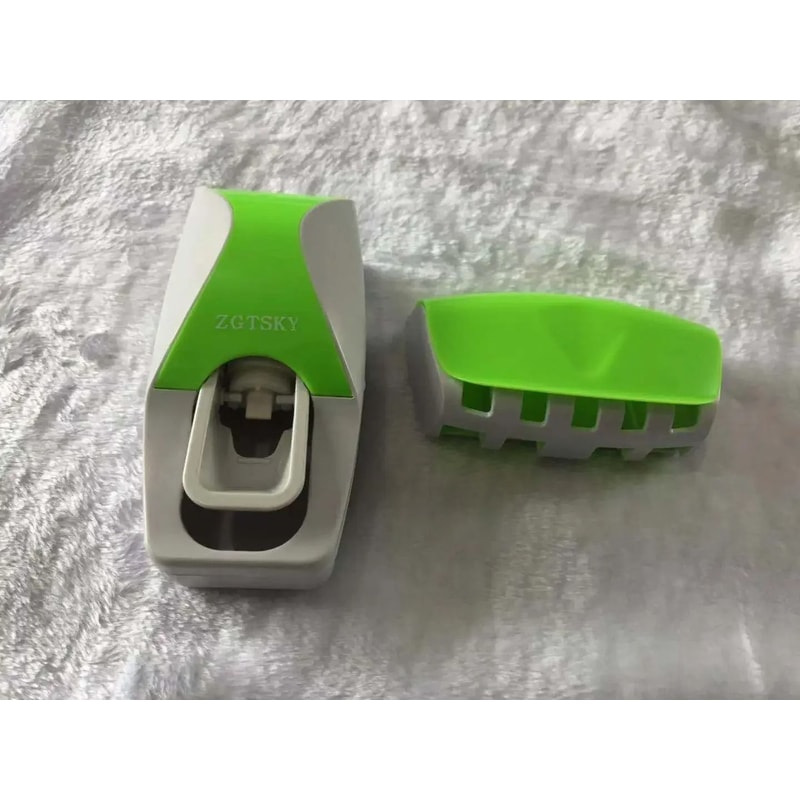 Automatic Toothpaste Dispenser Holder Premium WallMount Squeezer DustProof Bathroom Infrastructu 9