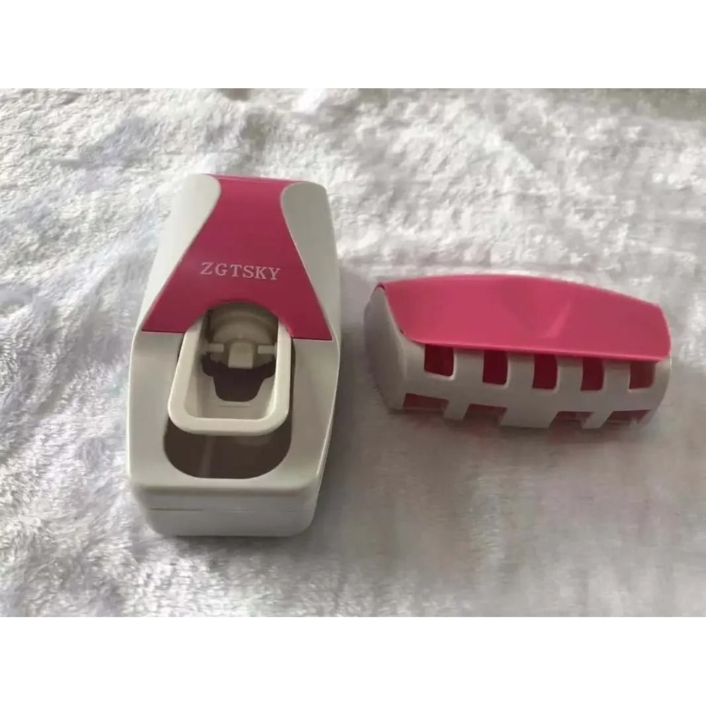 Automatic Toothpaste Dispenser Holder Premium WallMount Squeezer DustProof Bathroom Infrastructu 5