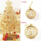 6 Pcs Golden Dusted Christmas Bauble Set Premium ScaleTextured Gold Tree Ornament Infrastructure 5