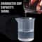 100ml Graduated Measuring Beaker Premium Plastic LabGrade Volumetric Cup Kitchen Utility System 1
