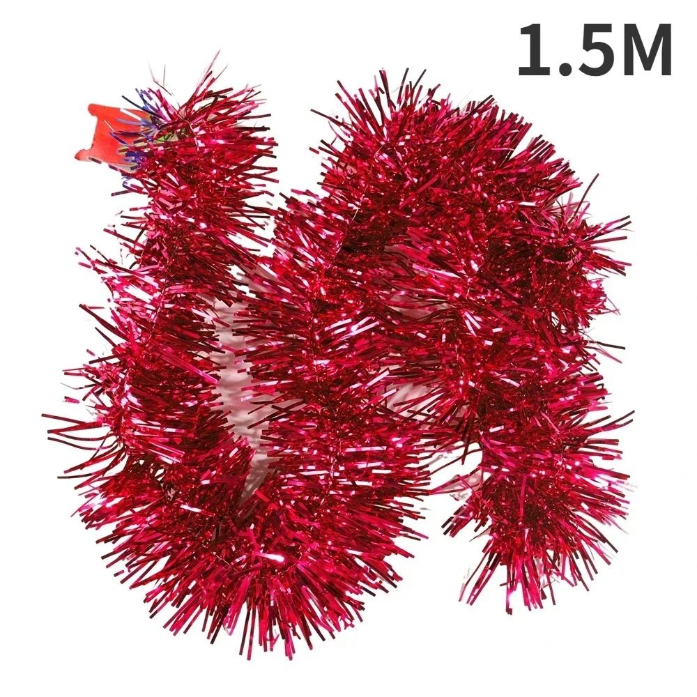 18M Christmas Tinsel Ribbon Garland Premium StarOrnamented PVC Hanging Decor For Home Wedding Inf 10