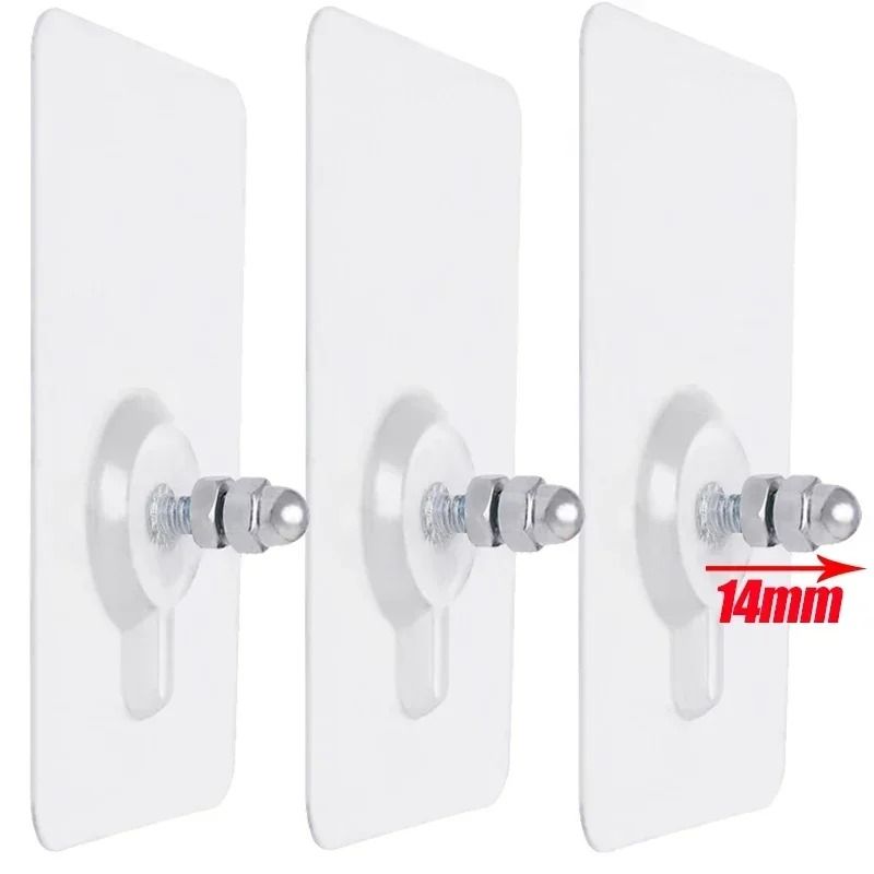 SelfAdhesive Screw Hanging Hooks Premium PunchFree Wall Nails Traceless Picture Mounting Infrastr 10