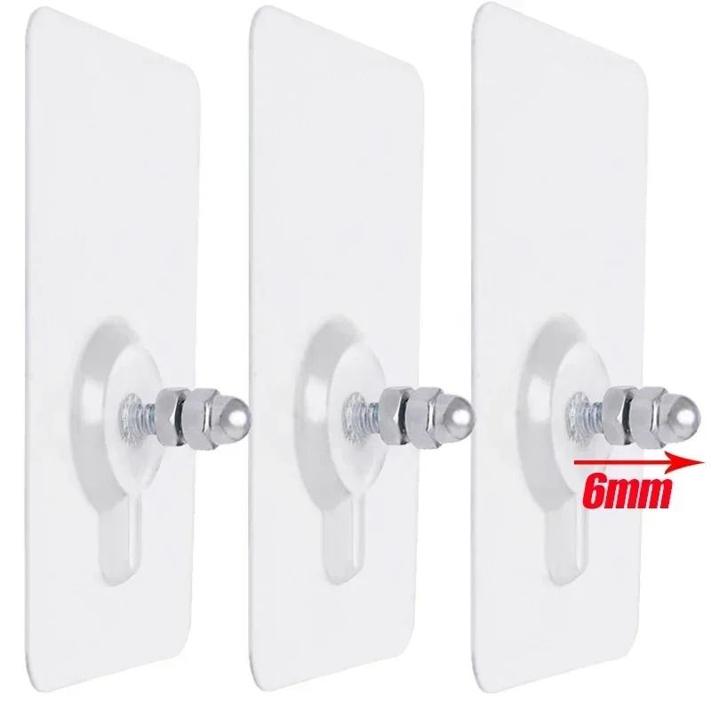 SelfAdhesive Screw Hanging Hooks Premium PunchFree Wall Nails Traceless Picture Mounting Infrastr 7