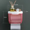 Waterproof Wall Mount Toilet Paper Holder Shelf And Storage Box Rack 5