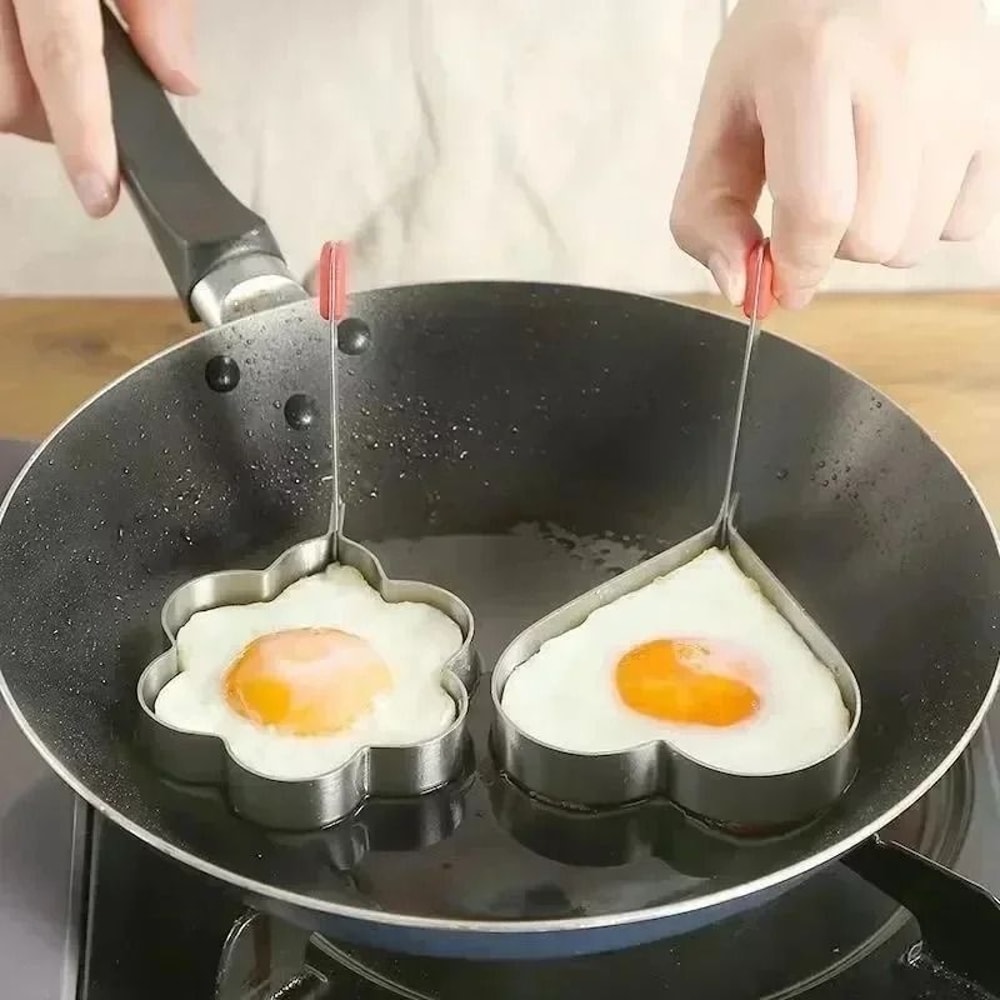Stainless Steel Fried Egg Mold Pancake Maker Omelette Rings Baking Tools 1
