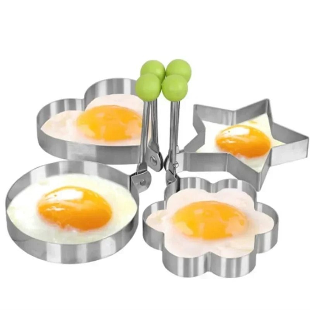 Stainless Steel Fried Egg Mold Pancake Maker Omelette Rings Baking Tools 4