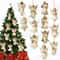 Wooden Christmas Angels Ornaments Victorian Style Angel Tree Decorations Wood Pendants 4
