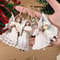 Wooden Christmas Angels Ornaments Victorian Style Angel Tree Decorations Wood Pendants 5