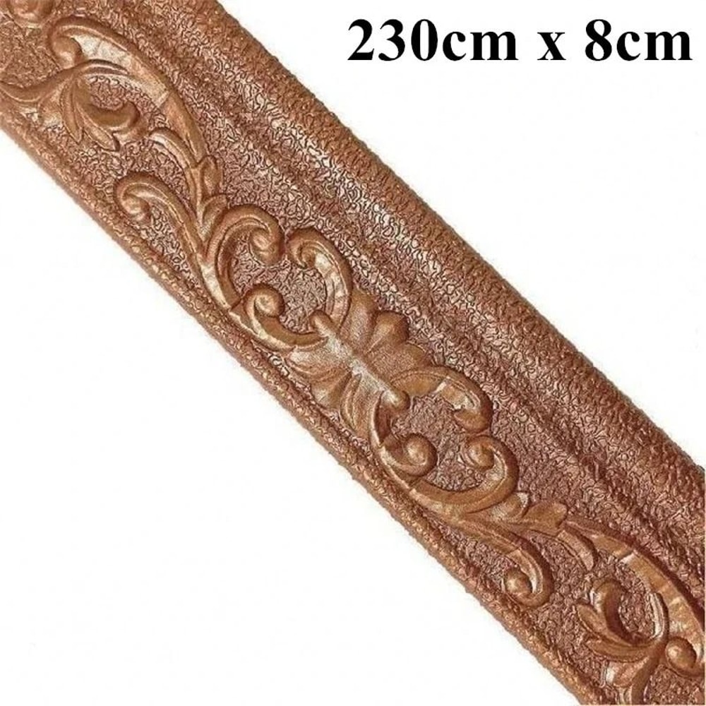 3D Foam Wall Edge Strip Stickers Self Adhesive Waterproof Baseboard Wallpaper Border 9