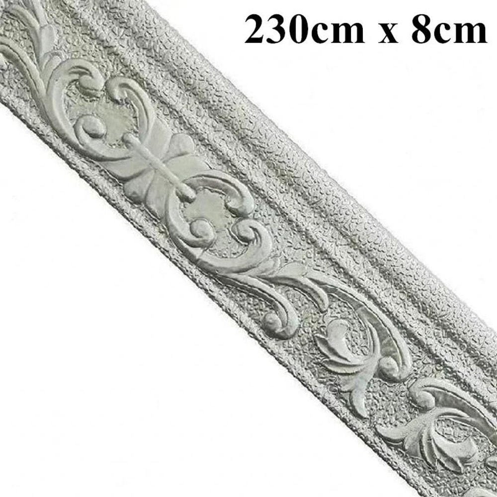3D Foam Wall Edge Strip Stickers Self Adhesive Waterproof Baseboard Wallpaper Border 10