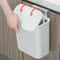 Hanging Trash Can With Lid Large Capacity Wall Mounted Kitchen Recycling Garbage Bin 2