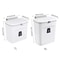 Hanging Trash Can With Lid Large Capacity Wall Mounted Kitchen Recycling Garbage Bin 5
