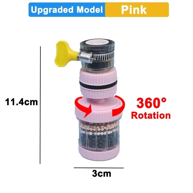 Faucet Filter Aerator Adjustable 360 Degree Rotation Sprayer Sink Tap Filter 12