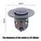 Bathroom Drain Cover Drain Stopper PopUp Bounce Core Basin Filter 4