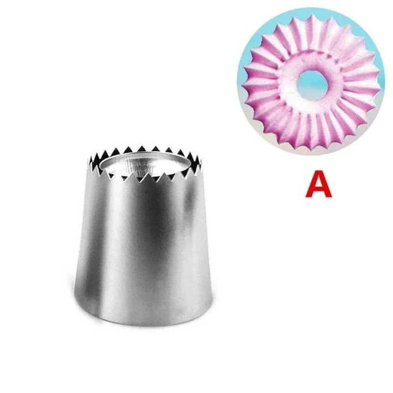 Icing Piping Nozzles Stainless Steel Sultan Tube Pastry Tips Cake Decorating Tools 8
