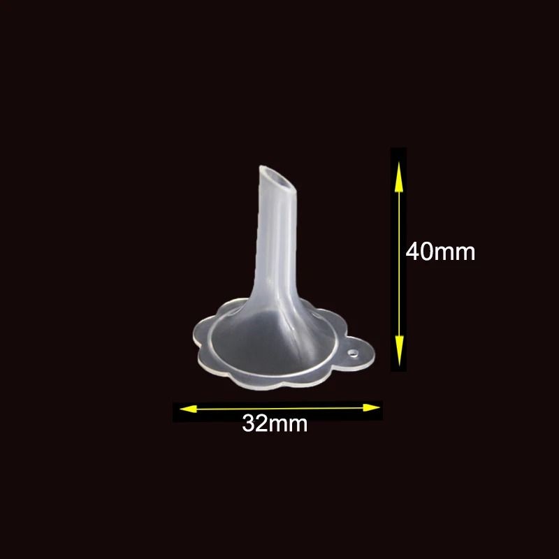 Mini Funnel Transparent Plastic Funnels Small Mouth For Perfume Lotion Liquid 5