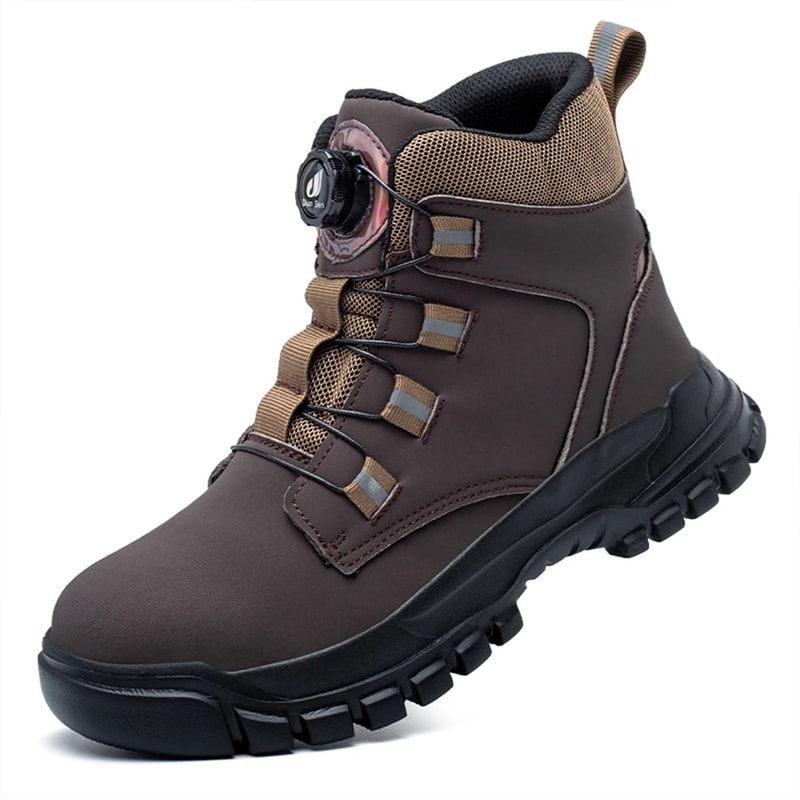 Waterproof Safety Boots Men Indestructible Steel Toe Work Boots AntiSmash 9