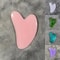 Resin HeartShaped Scrapping Piece Massage Spa Gua Sha Tool For Body Neck 1